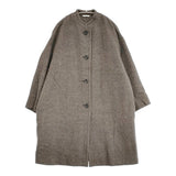 ARTS&SCIENCE 0213-L1102-3206 サイズ1 ウールアンゴラ スタンドカラー コート 21AW ベージュ ブラック レディース アーツ&サイエンス【中古】5-1103A♪