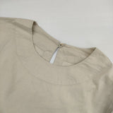 ARTS&SCIENCE バックボタン サイドタック 0221-L6169-0203 ブラウス シャツ 22SS ベージュ レディース アーツ&サイエンス【中古】5-0816M∞