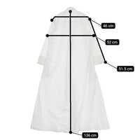GABRIELA COLL GARMENTS NO.46 POPLIN Oversized Kurta クルタ THOMAS MASON ワンピース 25SS 白 ガブリエラコールガーメンツ【中古】5-0614M♪