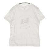 45R/45rpm HAPPY CLUB ロゴ サイズ3 半袖Ｔシャツ カットソー ホワイト レディース フォーティーファイブアールピーエム【中古】5-0708S♪