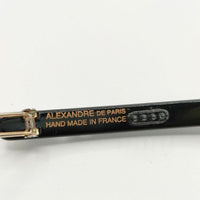 Alexandre De Paris ビジュー付き ヘアピン ヘアアクセサリー ブラック レディース アレクサンドルドゥパリ【中古】5-0813G∞