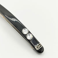 Alexandre De Paris ビジュー付き ヘアピン ヘアアクセサリー ブラック レディース アレクサンドルドゥパリ【中古】5-0813G∞