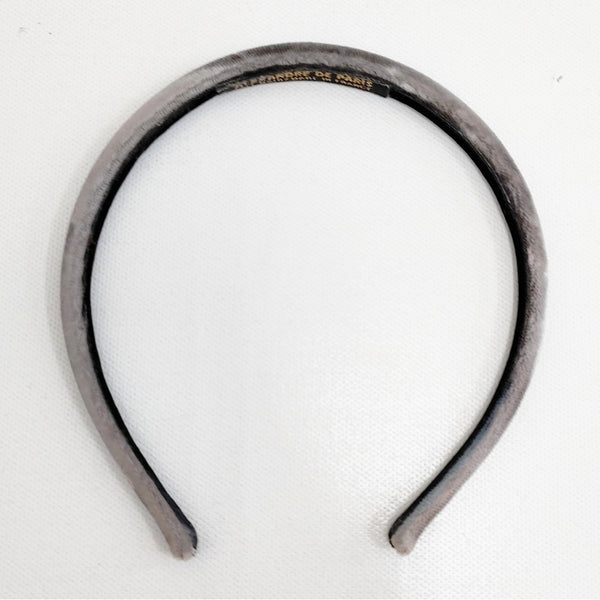 pono様　ALEXANDRE DE PARIS ベルベットカチューシャ　グレー Alexandre De Paris ベルベット カチューシャ ヘアアクセサリー グレー