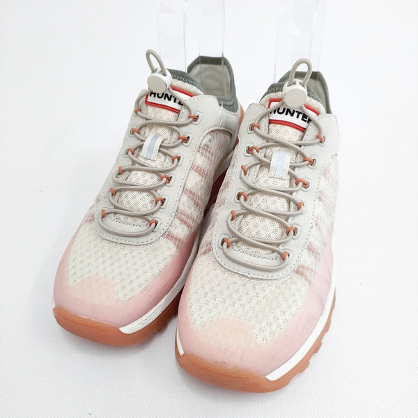 HUNTER TRAVEL TRAINER サイズUK5 スニーカー ベージュ ピンク レディース ハンター【中古】5-0904G◎