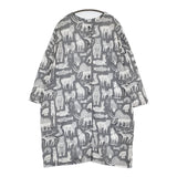 marble sud Nagano Nature ナガノネイチャー アニマル 動物 ワンピース 24SS グレー ホワイト レディース マーブルシュッド【中古】5-0614M♪