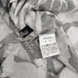 marble sud Nagano Nature ナガノネイチャー アニマル 動物 ワンピース 24SS グレー ホワイト レディース マーブルシュッド【中古】5-0614M♪