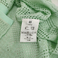 mina perhonen tulip 定価66000円 acs8900 mint 40 クルーネック カーディガン 24SS ライトグリーン レディース ミナペルホネン【中古】5-0614M♪