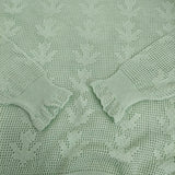 mina perhonen tulip 定価57200円 acs8901 mint サイズ40 クルーネック ニット 24SS ライトグリーン レディース ミナペルホネン【中古】5-0614M♪