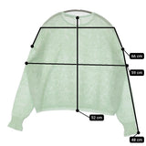 mina perhonen tulip 定価57200円 acs8901 mint サイズ40 クルーネック ニット 24SS ライトグリーン レディース ミナペルホネン【中古】5-0614M♪
