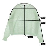 mina perhonen tulip 定価57200円 acs8901 mint サイズ40 クルーネック ニット 24SS ライトグリーン レディース ミナペルホネン【中古】5-0614M♪