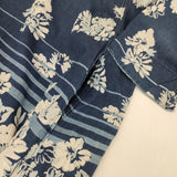 45R/45rpm ボーダーフラワープリントのドレス（インディゴ） 定価90200円 ワンピース 23SS ネイビー レディース フォーティーファイブアールピーエム【中古】5-1201M∞