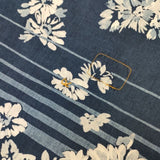 45R/45rpm ボーダーフラワープリントのドレス（インディゴ） 定価90200円 ワンピース 23SS ネイビー レディース フォーティーファイブアールピーエム【中古】5-1201M∞