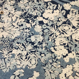 45R/45rpm ボーダーフラワープリントのドレス（インディゴ） 定価90200円 ワンピース 23SS ネイビー レディース フォーティーファイブアールピーエム【中古】5-1201M∞