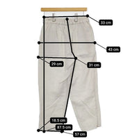 fog linen work リトアニア製 リネン イージー パンツ ライトベージュ レディース フォグリネンワーク【中古】5-0816M∞