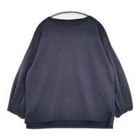 STAMP AND DIARY パフスリーブ 日本製 長袖Ｔシャツ カットソー ロンＴ ネイビー レディース スタンプ アンド ダイアリー【中古】5-0922M∞