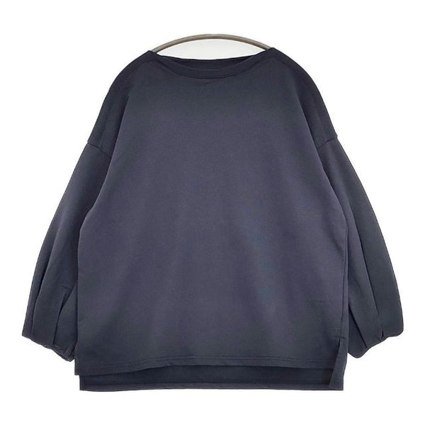 STAMP AND DIARY パフスリーブ 日本製 長袖Ｔシャツ カットソー ロンＴ ネイビー レディース スタンプ アンド ダイアリー【中古】5-0922M∞