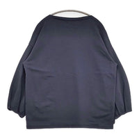 STAMP AND DIARY パフスリーブ 日本製 長袖Ｔシャツ カットソー ロンＴ ネイビー レディース スタンプ アンド ダイアリー【中古】5-0922M∞