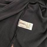 STAMP AND DIARY パフスリーブ 日本製 長袖Ｔシャツ カットソー ロンＴ ネイビー レディース スタンプ アンド ダイアリー【中古】5-0922M∞