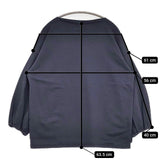 STAMP AND DIARY パフスリーブ 日本製 長袖Ｔシャツ カットソー ロンＴ ネイビー レディース スタンプ アンド ダイアリー【中古】5-0922M∞