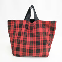 tricot COMME des GARCONS ウール タータンチェック トートバッグ