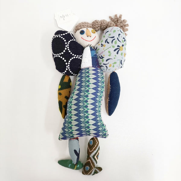 mina perhonen 未使用 pi7501 patch piece ピース 人形 パッチワーク ぬいぐるみ マルチカラー レディース ミナペルホネン【中古】5-0614G♪