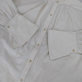 TODAYFUL スタンドカラーヴィンテージシャツ 定価11800円 12010407 コットン ブラウス シャツ ベージュ レディース トゥデイフル【中古】5-1022M∞