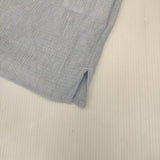 URBAN RESEARCH DOORS DR46-23E102 ピンタックフリルスタンドカラー ブラウス シャツ 24AW ブルー レディース アーバンリサーチドアーズ【中古】5-1201M∞