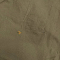 45R/45rpm 薄バックサテンの908ニームシャツ 定価45100円 ユニセックス 長袖 25SS カーキ フォーティーファイブアールピーエム【中古】5-0614M♪