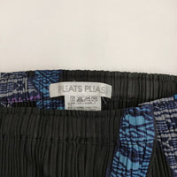 PLEATS PLEASE ISSEY MIYAKE フィッシュプリント プリーツスカート PP33-JG635 ロング ブラック レディース プリーツプリーズ【中古】5-0614M♪