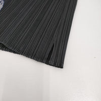 PLEATS PLEASE ISSEY MIYAKE フィッシュプリント プリーツスカート PP33-JG635 ロング ブラック レディース プリーツプリーズ【中古】5-0614M♪