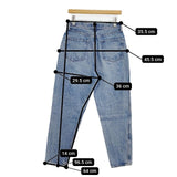THE SHINZONE 19SMSPA68 CARROT DENIM 定価23100円 ジーンズ デニムパンツ ライトブルー レディース シンゾーン【中古】5-1022G∞