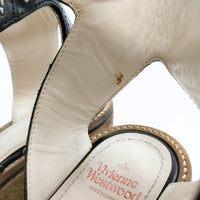 Vivienne Westwood ロッキンホース スレイブ コルク サイズ36 サンダル ブラック レディース ヴィヴィアンウエストウッド【中古】5-0809S◎