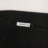 EVERYDAY I LIKE/Deuxieme Classe 新品 Sophieタイトスカート 定価29700円 リブニット ブラック レディース エヴリディアイライク【中古】5-0614M♪