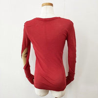INSCRIRE 123ss-cut8 CSM OPEN Sleeve Tee 長袖Ｔシャツ カットソー ロンＴ レッド レディース アンスクリア【中古】5-0824M∞