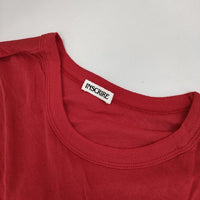 INSCRIRE 123ss-cut8 CSM OPEN Sleeve Tee 長袖Ｔシャツ カットソー ロンＴ レッド レディース アンスクリア【中古】5-0824M∞