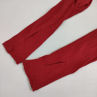 INSCRIRE 123ss-cut8 CSM OPEN Sleeve Tee 長袖Ｔシャツ カットソー ロンＴ レッド レディース アンスクリア【中古】5-0824M∞