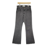 L'Appartement/Deuxieme Classe KURO別注 70s Flare Denim ダメージ加工 フレア デニムパンツ ブラック レディース アパルトモン【中古】5-0614G♪