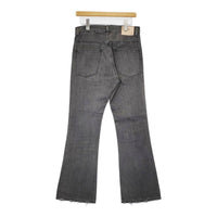 L'Appartement/Deuxieme Classe KURO別注 70s Flare Denim ダメージ加工 フレア デニムパンツ ブラック レディース アパルトモン【中古】5-0614G♪