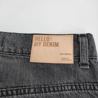 L'Appartement/Deuxieme Classe KURO別注 70s Flare Denim ダメージ加工 フレア デニムパンツ ブラック レディース アパルトモン【中古】5-0614G♪