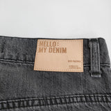 L'Appartement/Deuxieme Classe KURO別注 70s Flare Denim ダメージ加工 フレア デニムパンツ ブラック レディース アパルトモン【中古】5-0614G♪