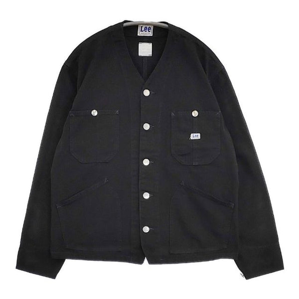 Lee/CITYSHOP 別注 ノーカラー カバーオール XS デニム ジャケット ブラック レディース リー/シティショップ【中古】5-1022M∞