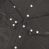 Lee/CITYSHOP 別注 ノーカラー カバーオール XS デニム ジャケット ブラック レディース リー/シティショップ【中古】5-1022M∞