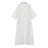 CITYSHOP SATIN KAFTAN DRESS 定価20900円 サイズ38 サテン Vネック ワンピース 24SS ホワイト レディース シティショップ【中古】5-0628M♪