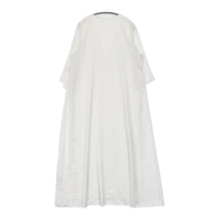 CITYSHOP SATIN KAFTAN DRESS 定価20900円 サイズ38 サテン Vネック ワンピース 24SS ホワイト レディース シティショップ【中古】5-0628M♪