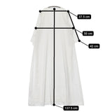 CITYSHOP SATIN KAFTAN DRESS 定価20900円 サイズ38 サテン Vネック ワンピース 24SS ホワイト レディース シティショップ【中古】5-0628M♪