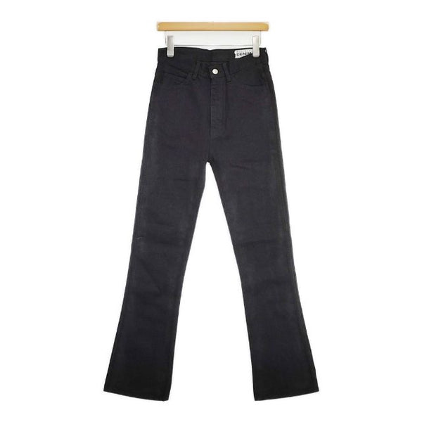 HOLIDAY HIGH WAIST SKINNY FLARE DENIM PANTS 定価24200円 デニムパンツ ブラック レディース ホリデイ【中古】5-1022G∞