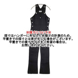HOLIDAY SLIM FLARE DENIM OVER-ALL 定価36300円 デニムサロペット オーバーオール ブラック レディース ホリデイ【中古】5-1022M∞