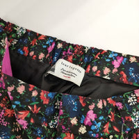 leur logette 花柄 フラワープリント パンツ ブラック マルチカラー レディース ルール ロジェット/ルル ロジェッタ【中古】5-0816M∞