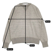 BEAMS BOY ブロード リブ クルーネック トレーナー スウェット グレー レディース ビームスボーイ【中古】5-0922M∞
