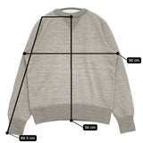 BEAMS BOY ブロード リブ クルーネック トレーナー スウェット グレー レディース ビームスボーイ【中古】5-0922M∞
